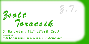 zsolt torocsik business card